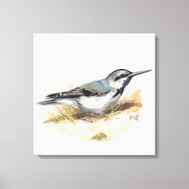 Vogel am Strand Leinwanddruck