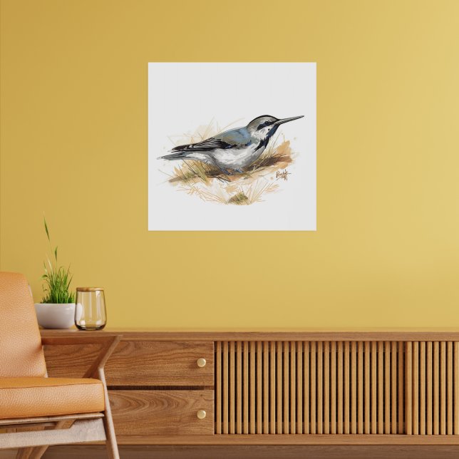 Vogel am Strand Poster (Wohnzimmer 2)