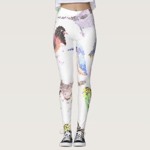 Vögel Amerikas - Heimtiere und Mosaike von Wildv Leggings