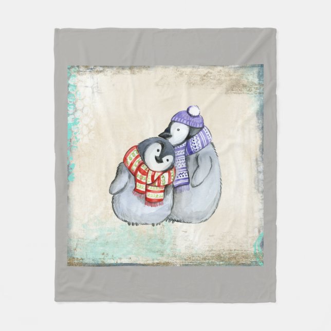 Vogel Animal Couple Personalize Destiny Destiny's Fleecedecke (Vorderseite)