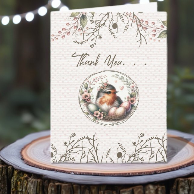 Vogel-Aquarell-Faltkarte "Danke" Dankeskarte (Celebrate your love for our feathered friends with this delightful collection. )