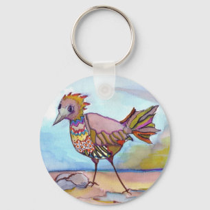 Vogel auf dem Strand Schlüsselanhänger