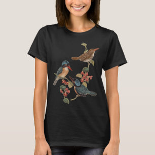 Vögel auf dem Zweig Wildfauna Natur Hummingbird Vi T-Shirt