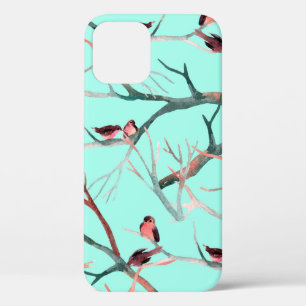 Vögel auf den Baumzweigen Aquarellmalerei Case-Mate iPhone Hülle