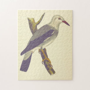 Vogel auf einem Ast, Vintage-Look-Puzzle Puzzle