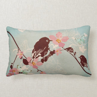 Vogel auf einem Baum Amerikaner MoJo Kissen