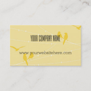 Vögel auf einer Schnur Visitenkarte