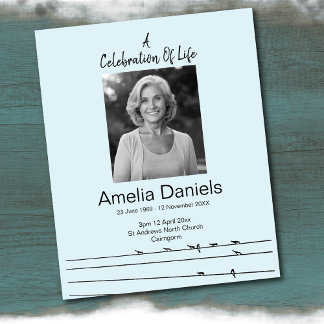 Vögel auf einer Wire-Feier des Lebensfotos Einladung