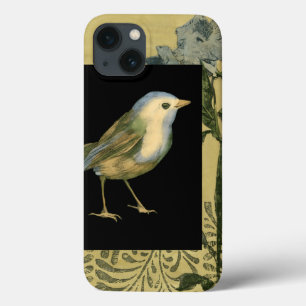 Vogel auf schwarzem und Vintagem Hintergrund Case-Mate iPhone Hülle