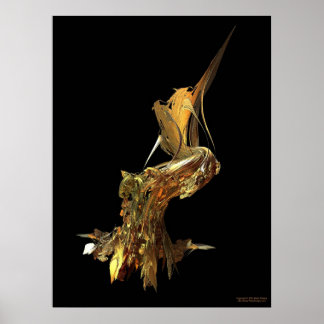 Vogel auf Wire Poster