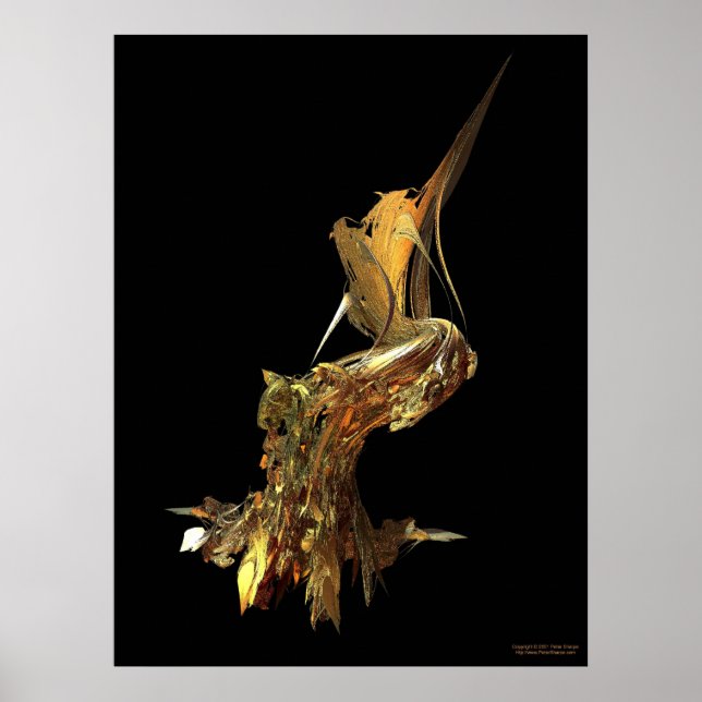 Vogel auf Wire Poster (Vorne)