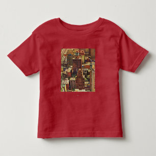 Vogel-Auge Ansicht von New York City durch John Kleinkind T-shirt