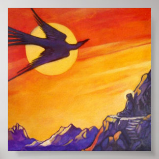 Vogel aus der Zeit und aus dem Weltraum Poster