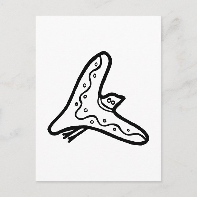 Vogel, australischer zeichn (Aborigine) Postkarte (Vorderseite)