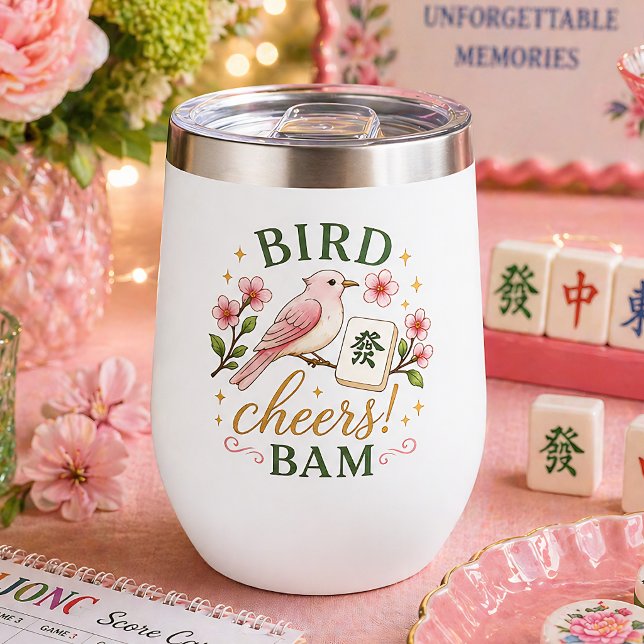 Vogel Bam Mahjong Blumen Elegant (Von Creator hochgeladen)