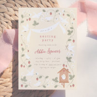 Vögel & Beeren Nesting Party Mädchen Baby Shower