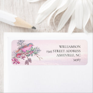 Vögel & Beeren Zapfen Aquarell Winterhochzeit