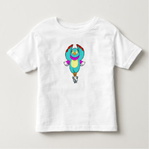 Vogel bei Ice Skaten mit Ice-Skaten.PNG Kleinkind T-shirt