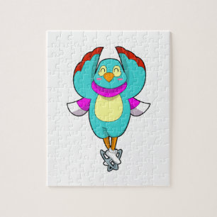 Vogel bei Ice Skaten mit Ice-Skaten.PNG Puzzle