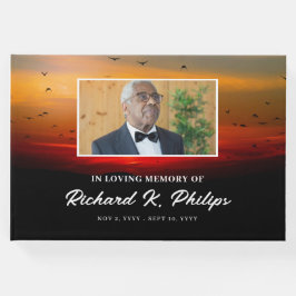 Vögel bei Sonnenaufgang und Foto feiern das Leben Gästebuch