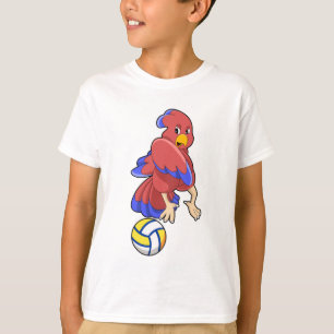 Vogel beim Volleyball-Sport T-Shirt