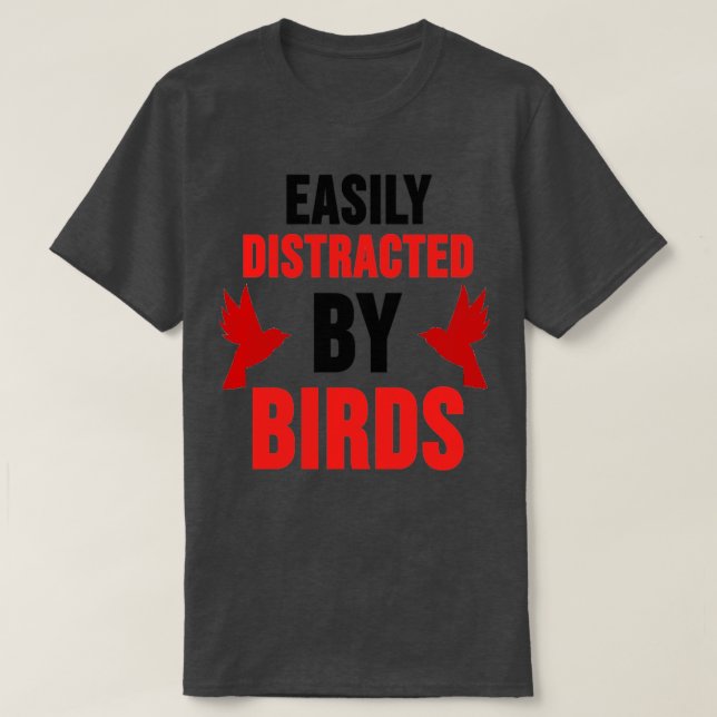 Vögel beobachten Parrot Vögel Tierfutter T-Shirt (Design vorne)