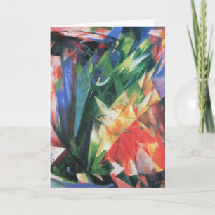 Vögel (Birds) von Franz Marc, Vintage-Cubismus-Kun Karte