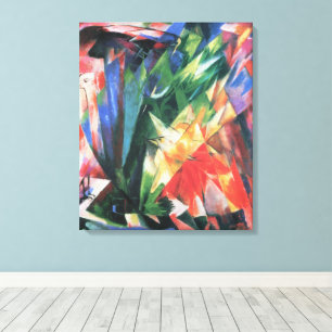 Vögel (Birds) von Franz Marc, Vintage-Kubismus-Kun Leinwanddruck