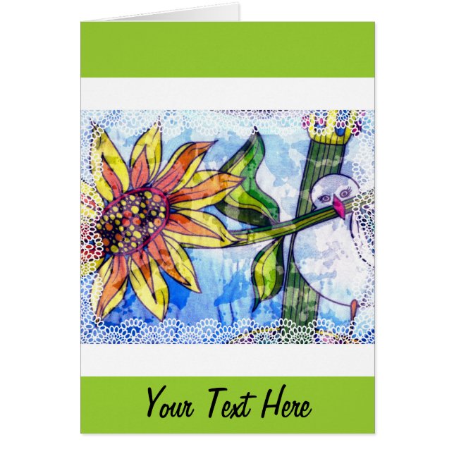 Vogel, Blume und Spitzen (Vorne)