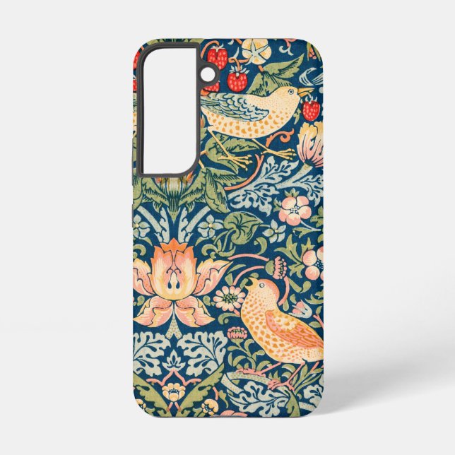 Vögel & Blumen Wm Morris Kunst Samsung Galaxy Hülle (Rückseite)