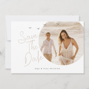 Vögel & Breezy Save the Date Card Einladung