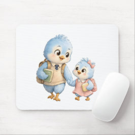 Vogel Bruder Schwester Schreibtischmauspad Mousepad