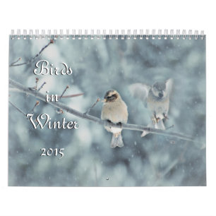 Vögel dem Kalender in des Winter-2015