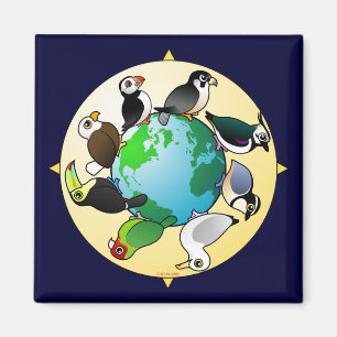 Vögel der Welt Magnet