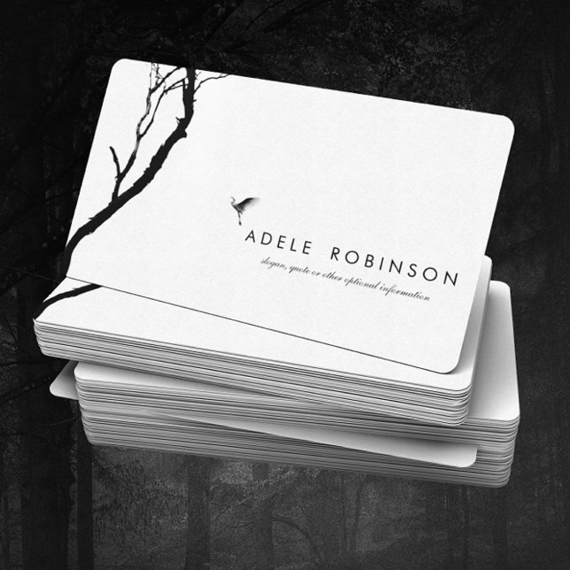 Vogel, der zu einem Baum/Zenholistischen Wellness Visitenkarte (Von Creator hochgeladen)