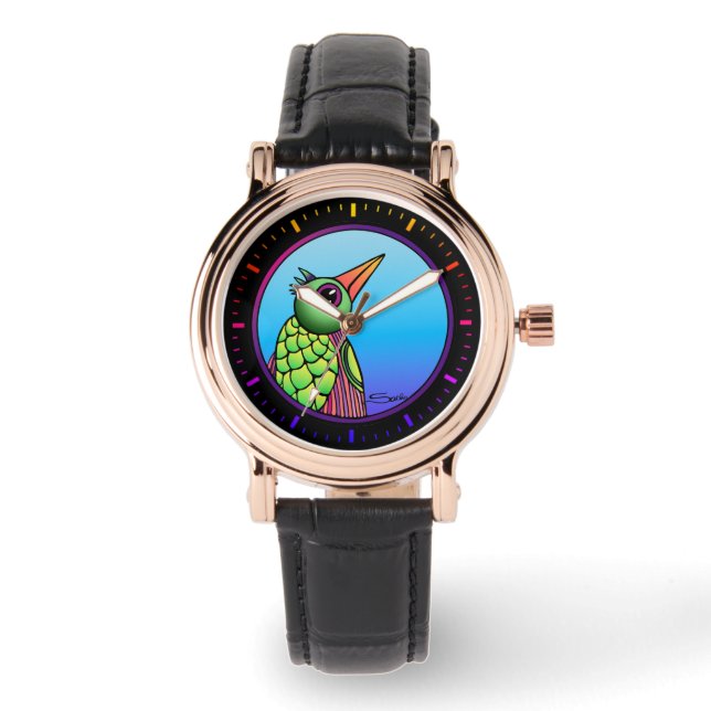 Vogel Design Uhr (Vorderseite)