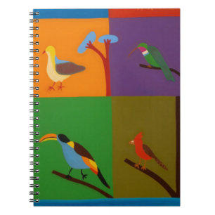 Vögel, die das Tal von Bogota 2008 besuchen Notizblock