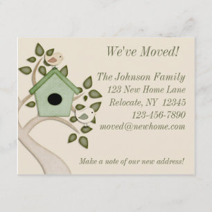 Vögel, die Mitteilung bewegen Ankündigung