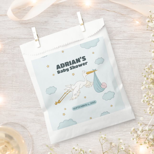 Vögel, die Niedliches Kind tragen. Es ist eine jun Geschenktütchen (Ausgeschnitten)