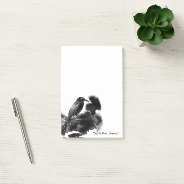 Vögel. Die Raven Notes Post-it Klebezettel (Büro)