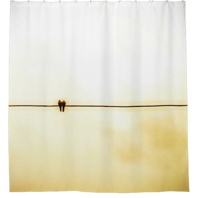 Vögel Duschvorhang (Vorderseite)