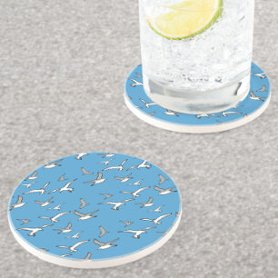 Vögel - eine Schleuse der Möwen Getränkeuntersetzer