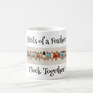 Vögel einer Feather-Kaffee-Tasse Kaffeetasse