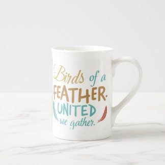 Vögel einer Feather United We Gather Specialty Tas Prozellantasse