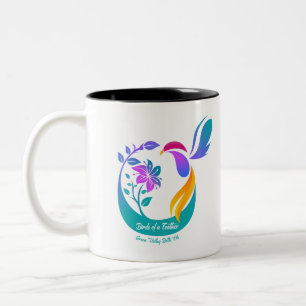 Vögel einer Feder Zweifarbige Tasse
