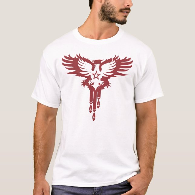Vogel-fallende Bomben - R T-Shirt (Vorderseite)