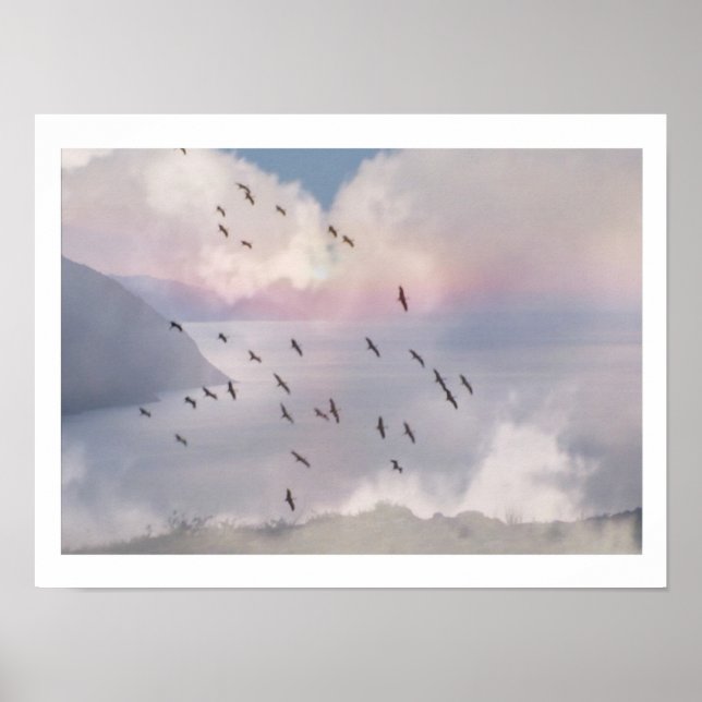 VÖGEL FLIEGEN IN DER GRUPPE POSTER (Vorne)