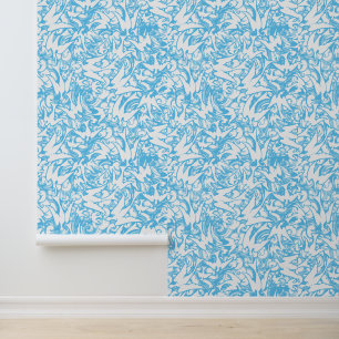 Vögel fliegen in rauschendem Himmelsmuster Tapete