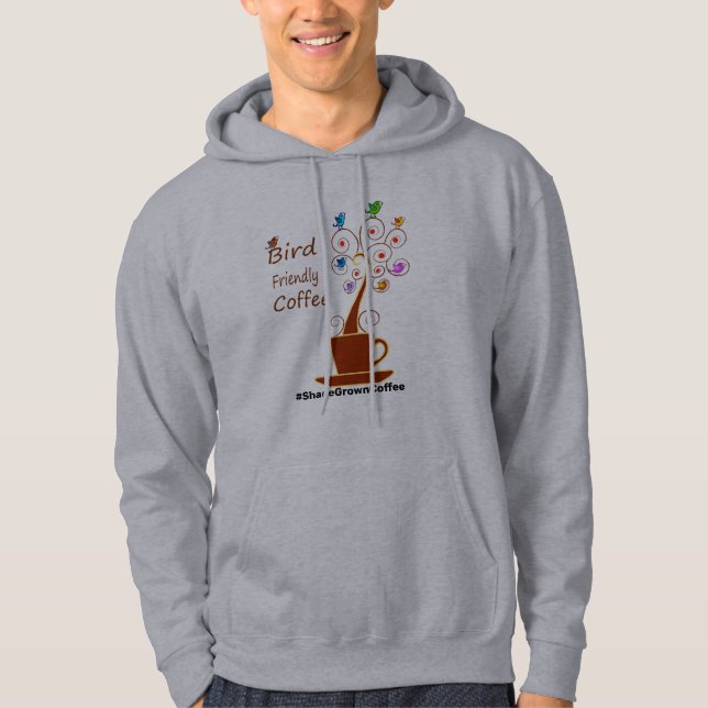 Vogel-freundlicher Kaffee Hoodie (Vorderseite)