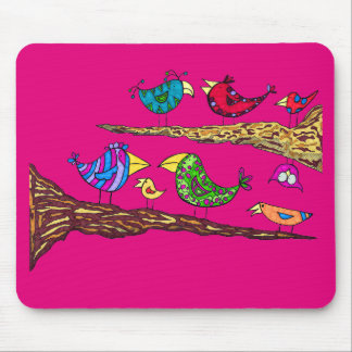 Vogel-Gesprächs-Mausunterlage Mousepad